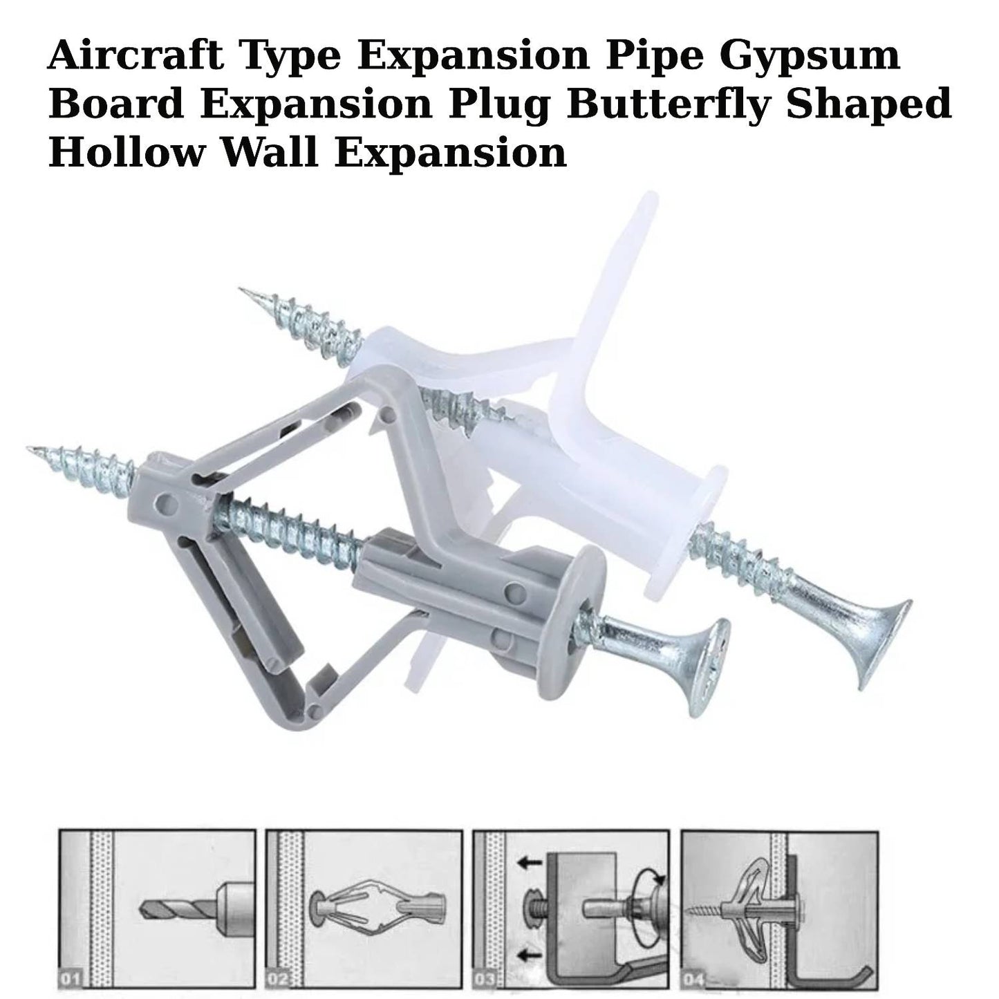 Plastic Anchor with Screw Wall Plug Aircraft shape ~1195