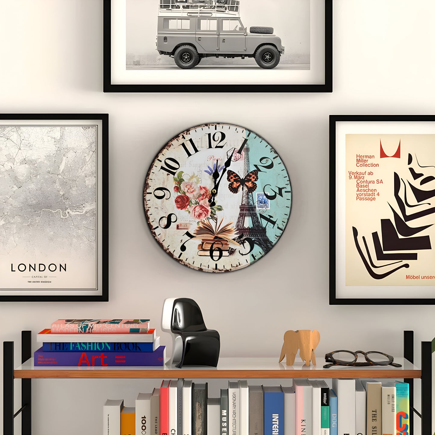 Wallpaper Art wall Clock