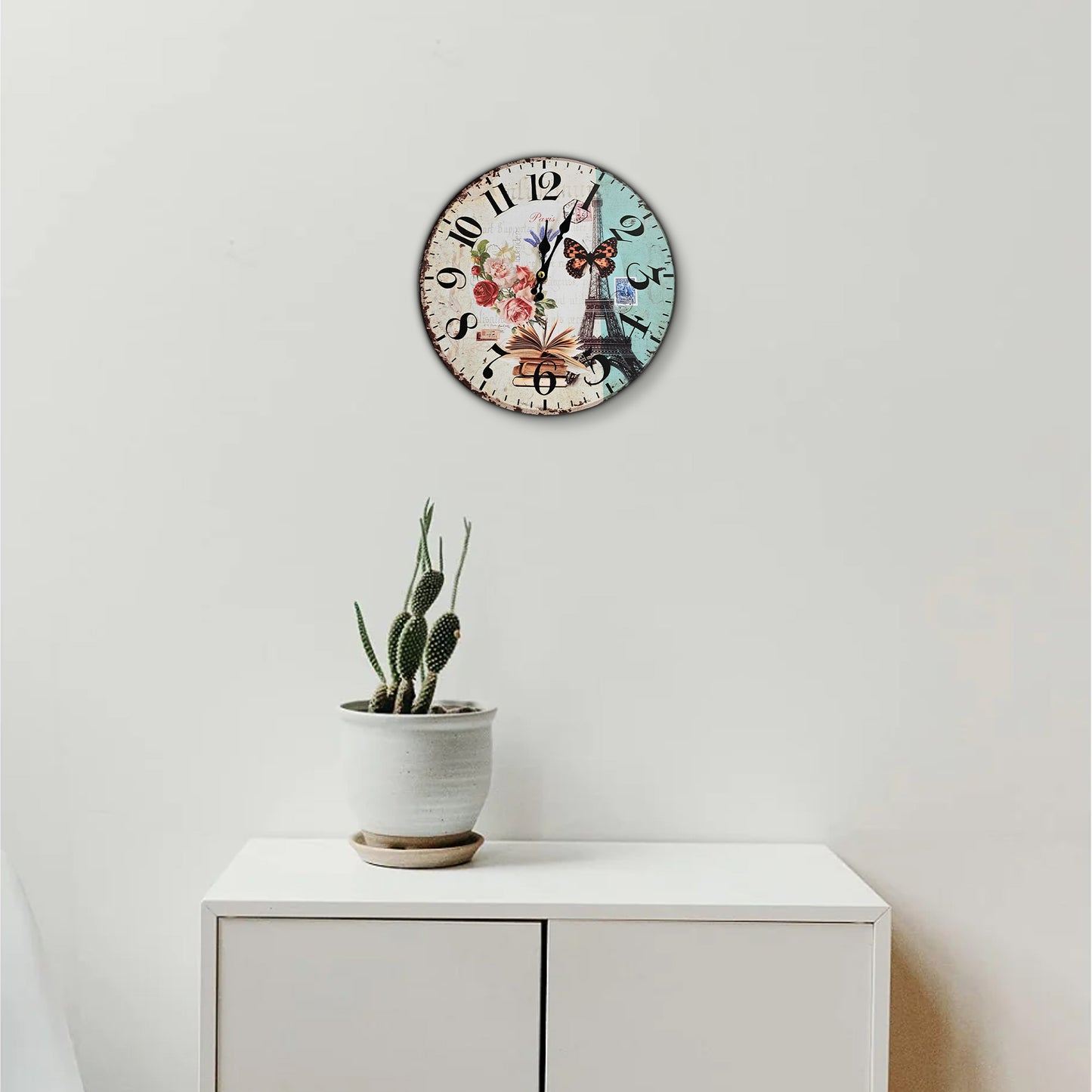 Patchwork Wooden Wall Clock