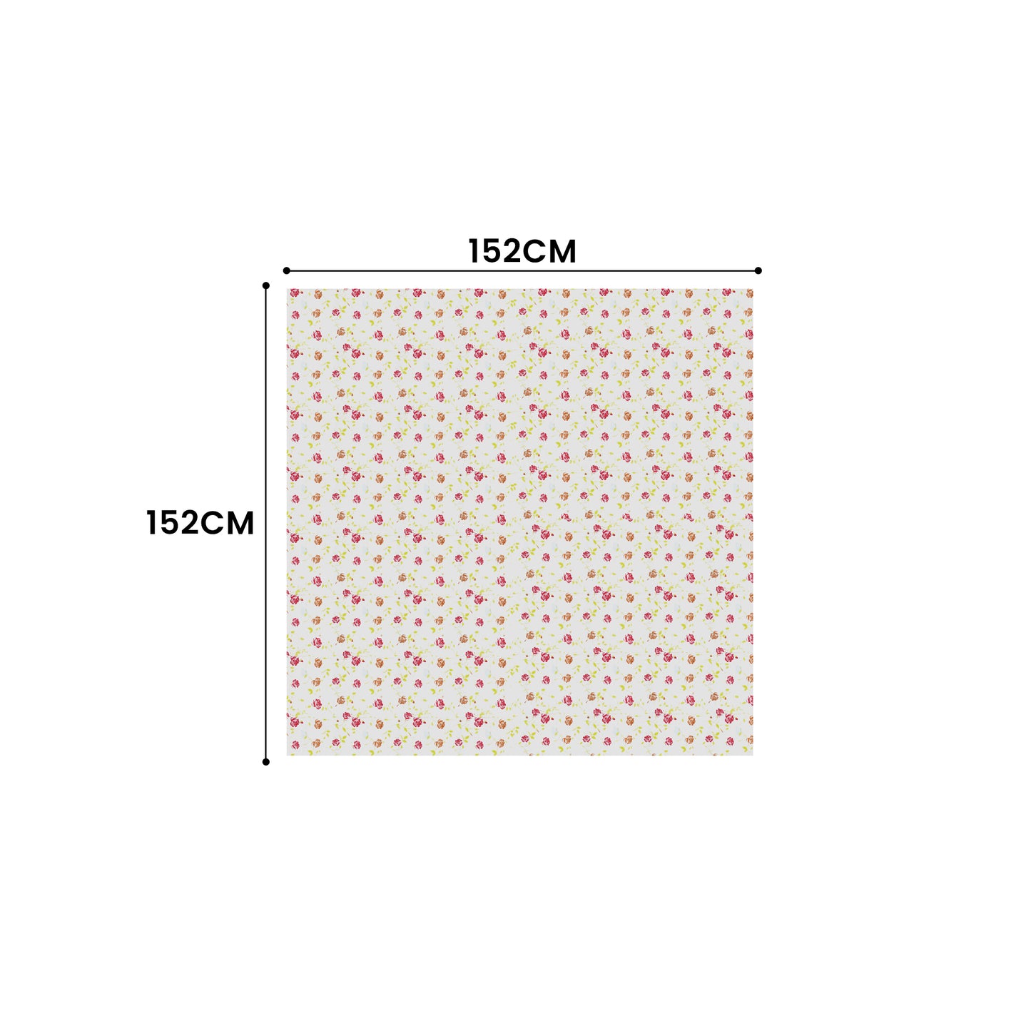 Washable floral tablecloth