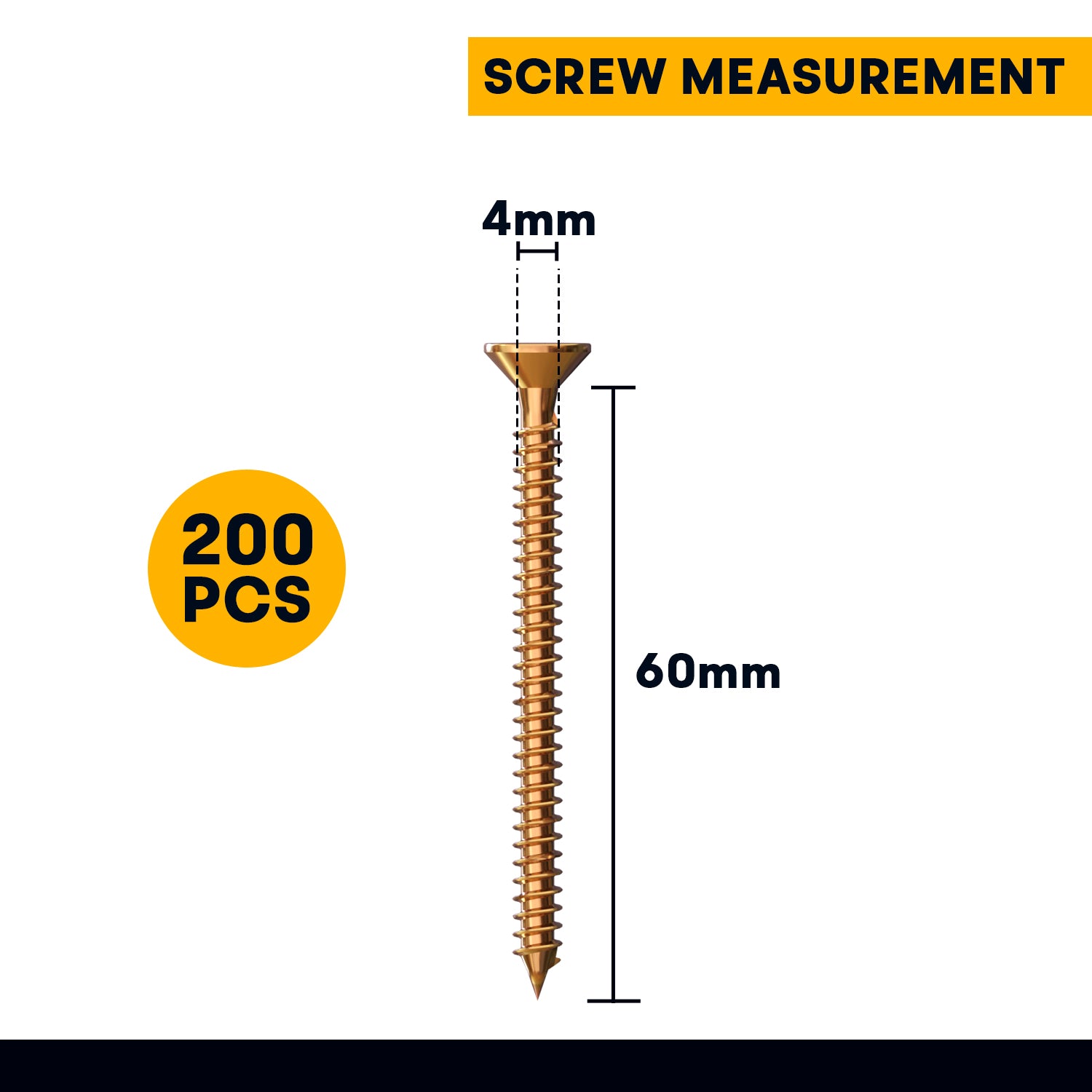 wooden screws 4x60