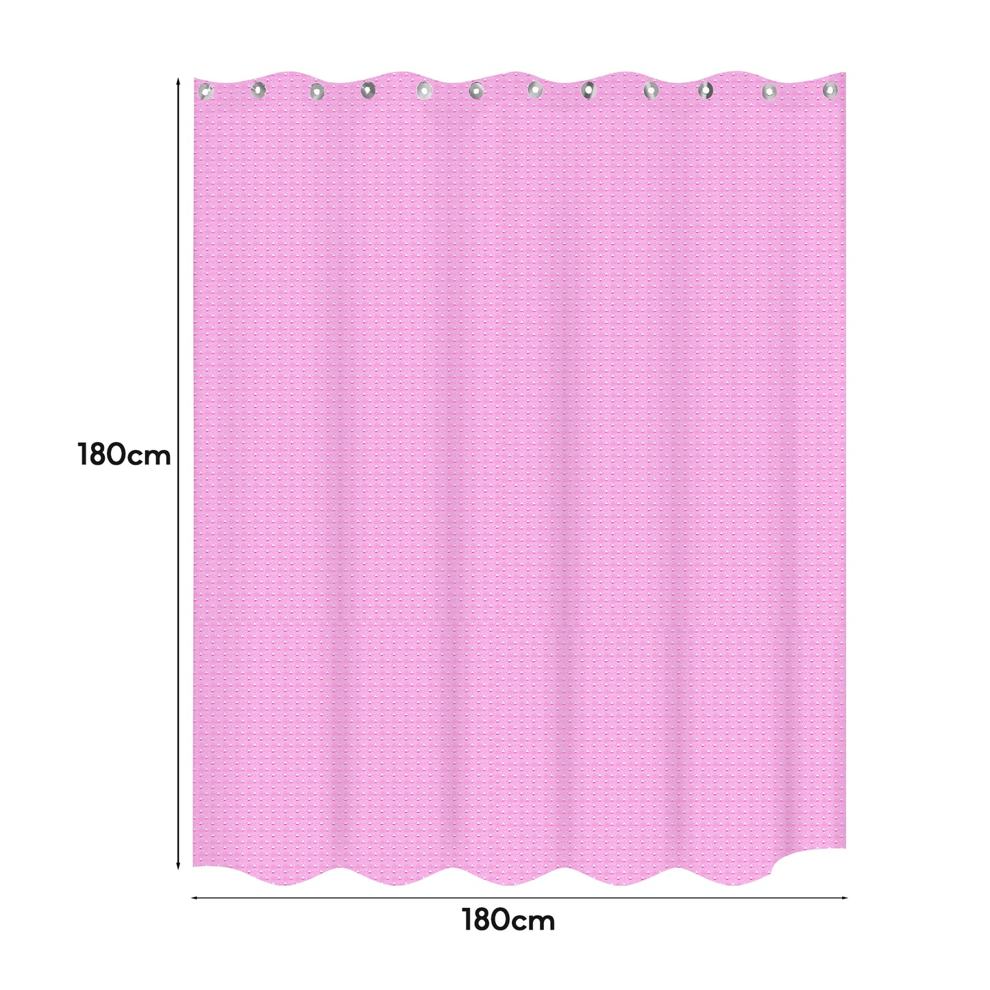 Clear Ethylene Vinyl Acetate shower curtain