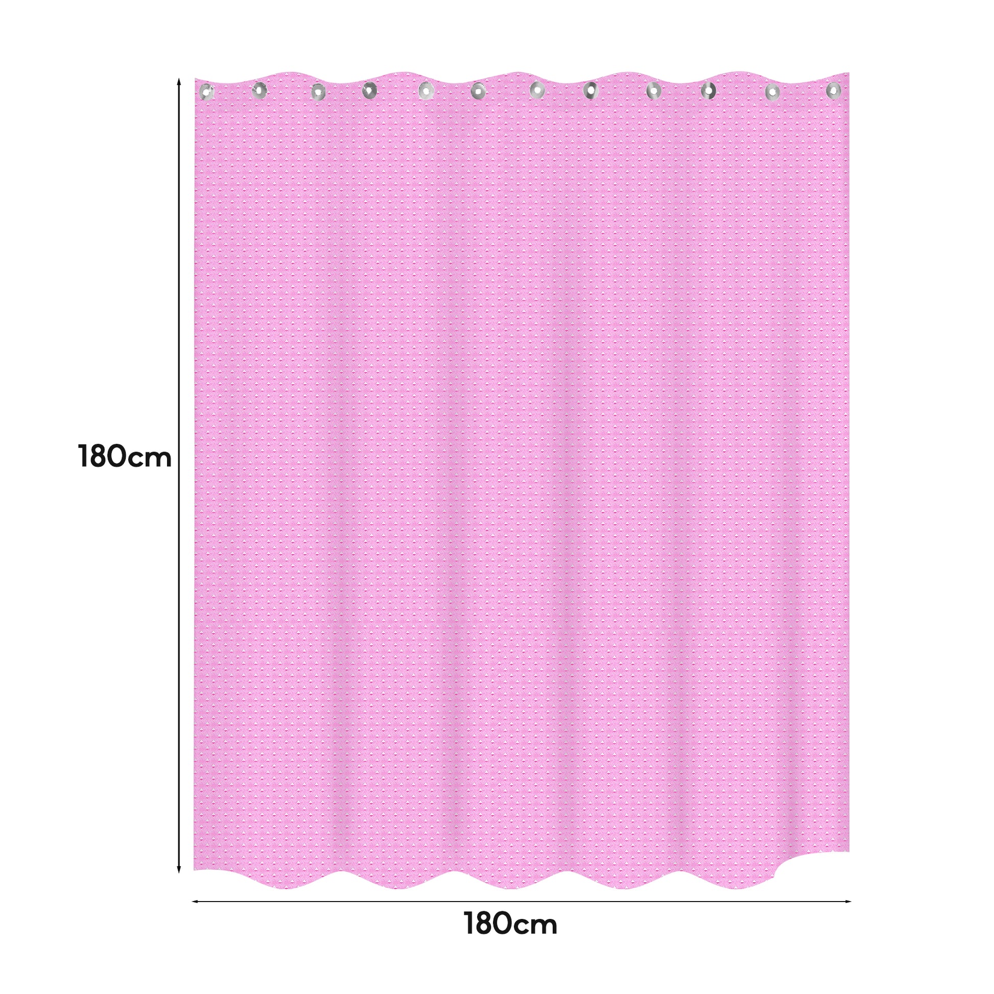 Clear Ethylene Vinyl Acetate shower curtain