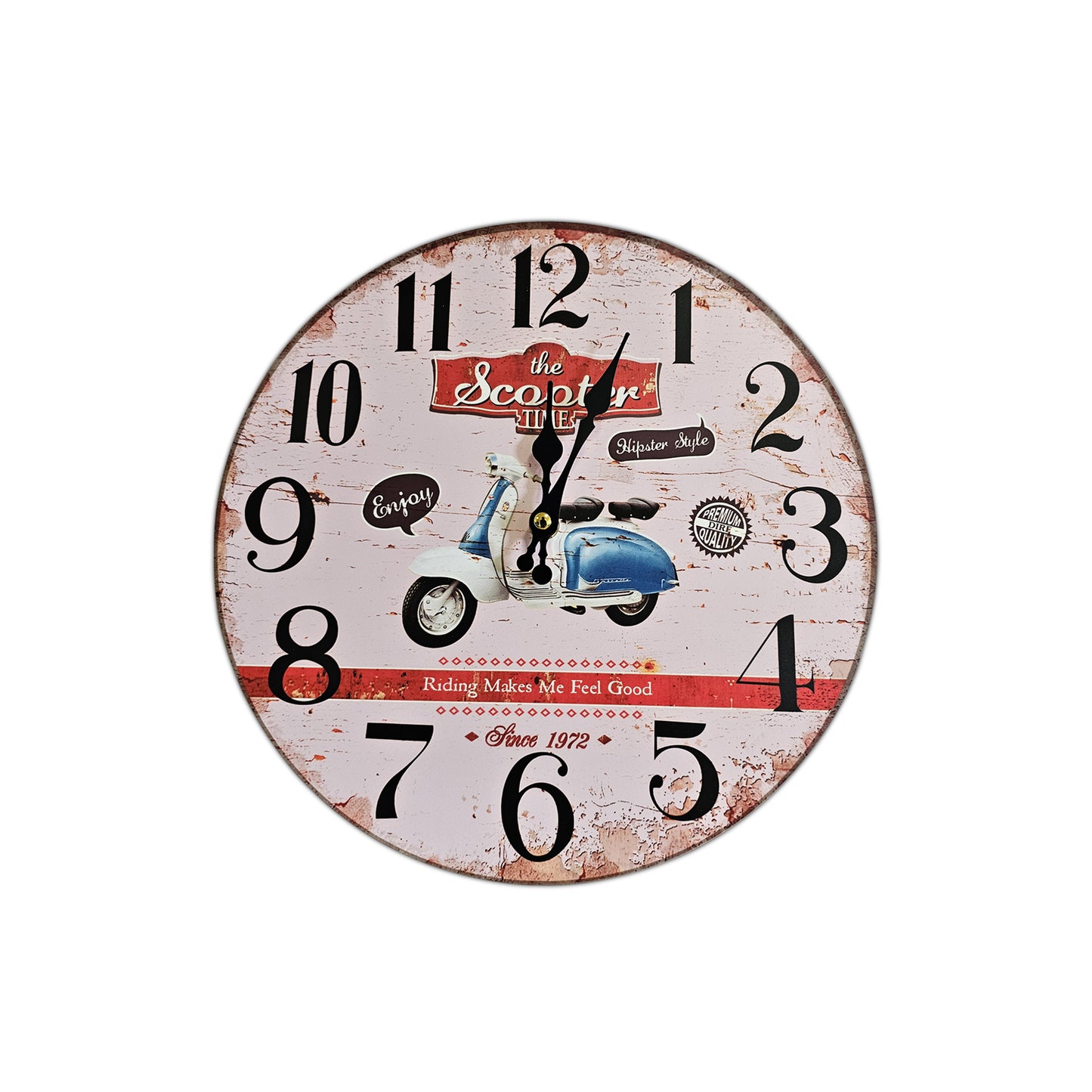 Circular Shabby Chic wall clock