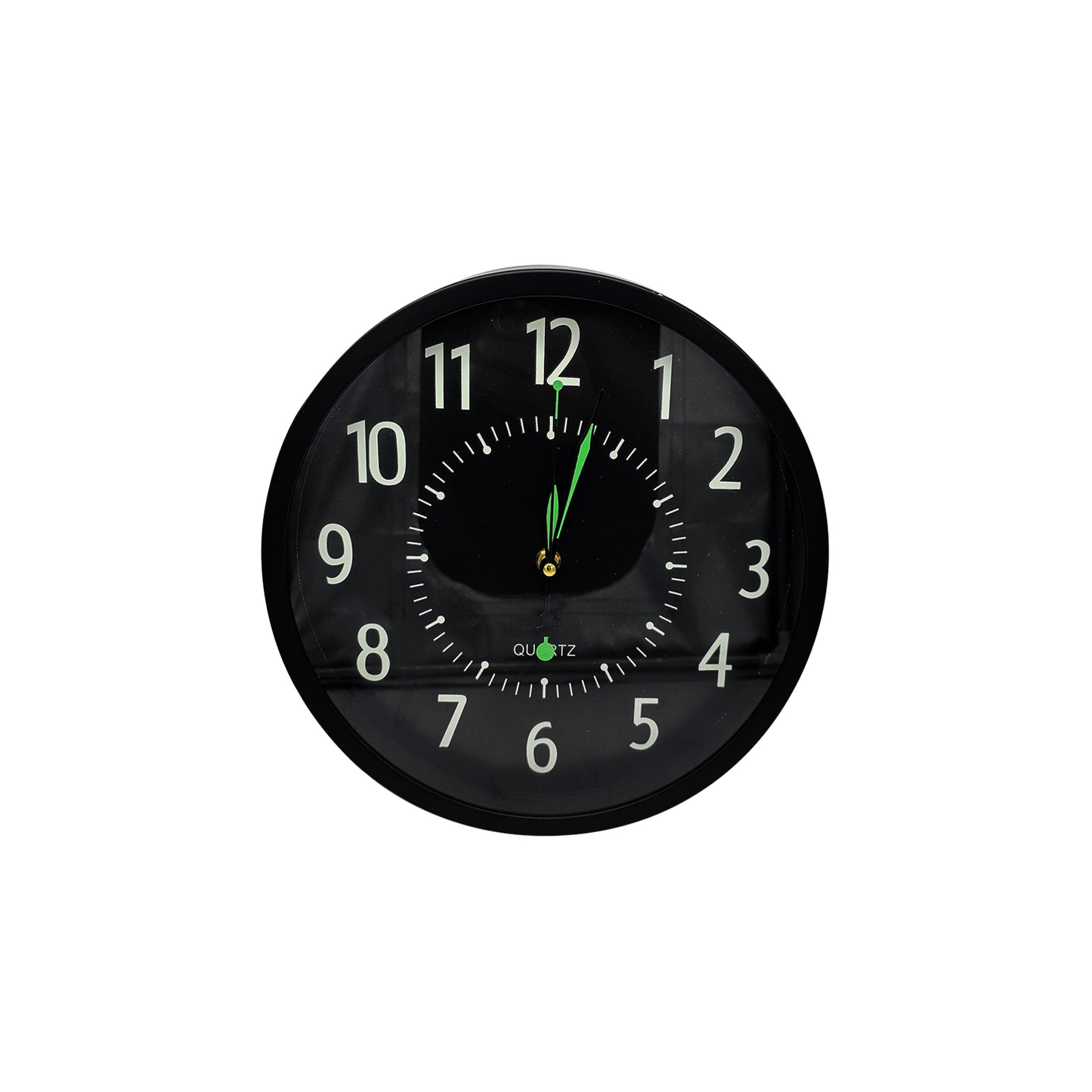 Black wall clock for living room