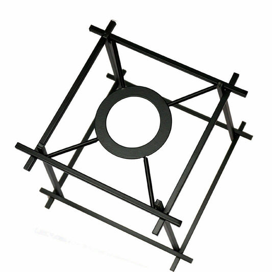 Box Cage Lamp Shade – Black, 20 cm, Easy Fit - photo 2
