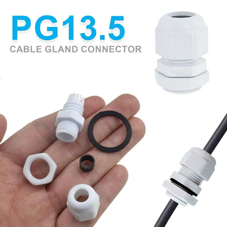 Waterproof white cable conduit for outdoor use