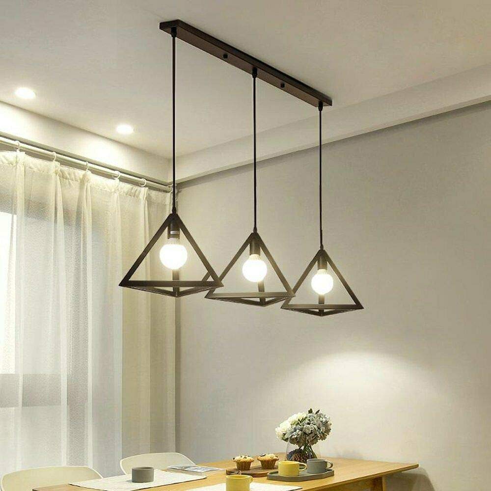 Triangle Cage Lamp Shade – Black, 25 cm - photo 10
