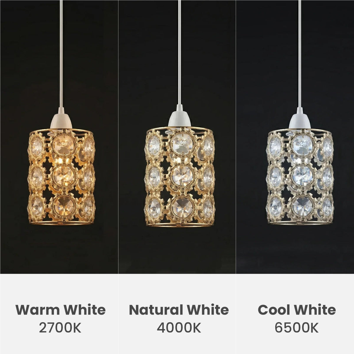 Cage Lamp Shade – Easy Fit with Reducer Ring 12 cm – French Gold - photo 13
