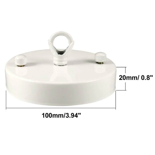 Flat-Fit Ceiling Rose with Hook – 5 Plate Styles, 8 Finishes - photo 2