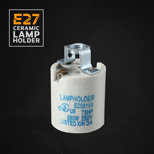 Ceramic E27 Lamp Holder for Pendants – 660W 250V, 3.5 x 5 cm - photo 2