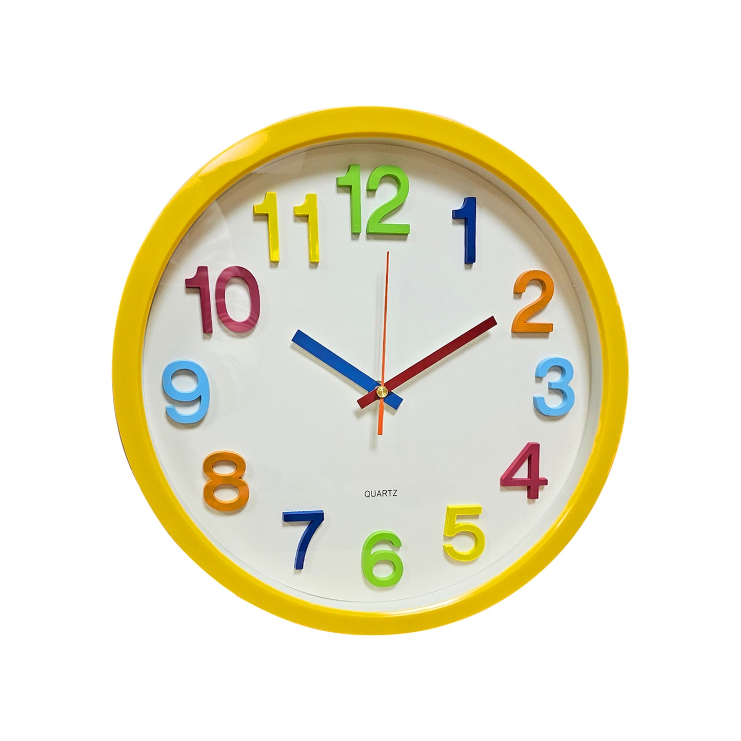 wall clock yellow color