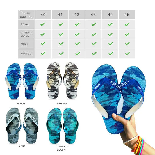 Camo Rubber Flip Flops – Royal Blue, Grey or Coffee Camo, EU 40 to 45 - photo 2