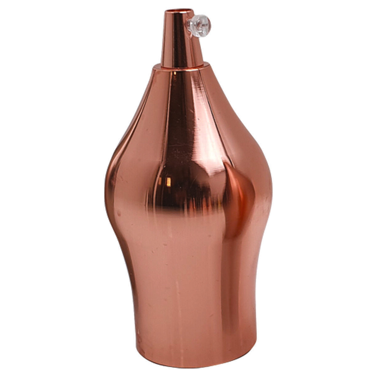 Curved E27 Lamp Holder – Electroplated Metal, 6 Finishes - Rose Gold, Standard, Single