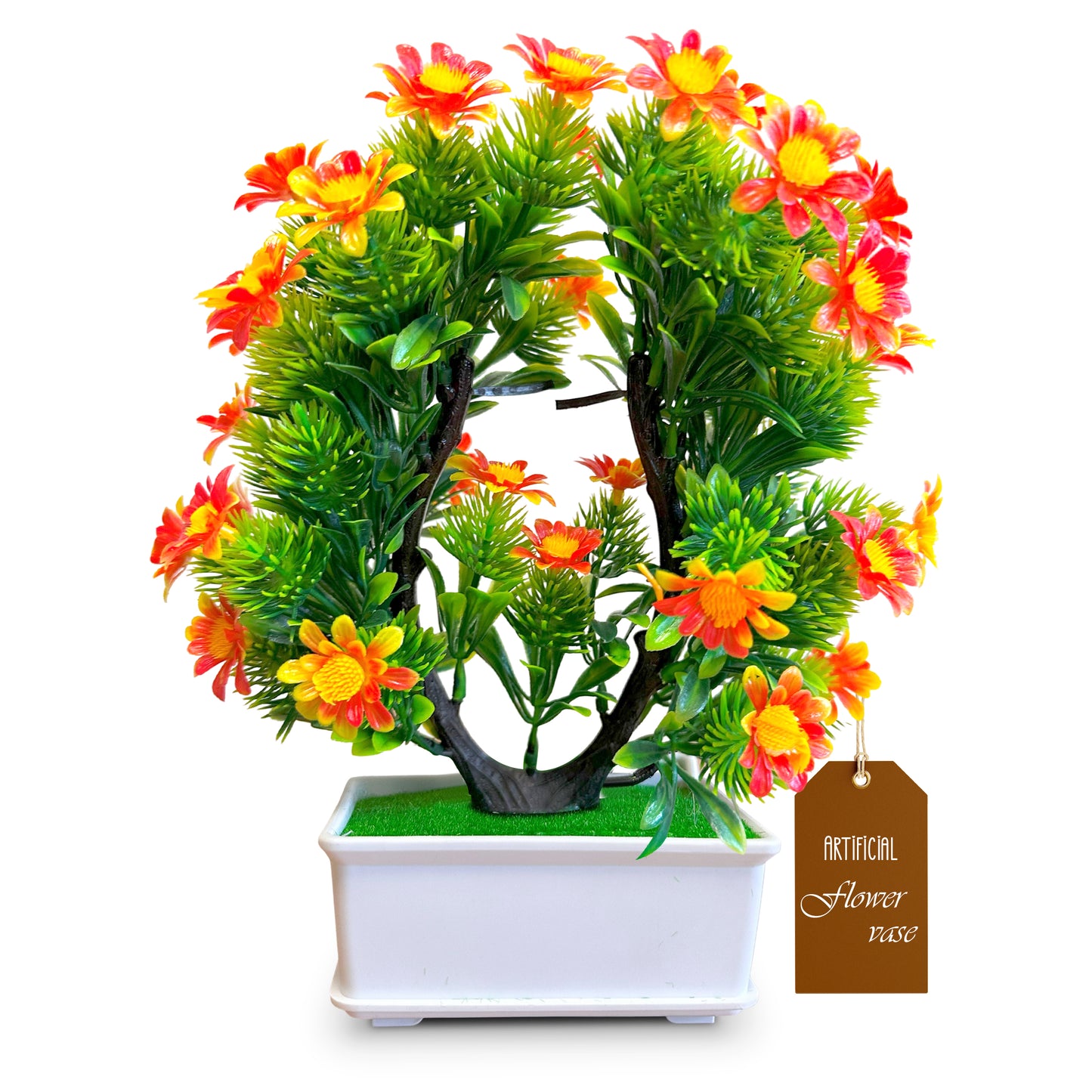 faux flowers indoors