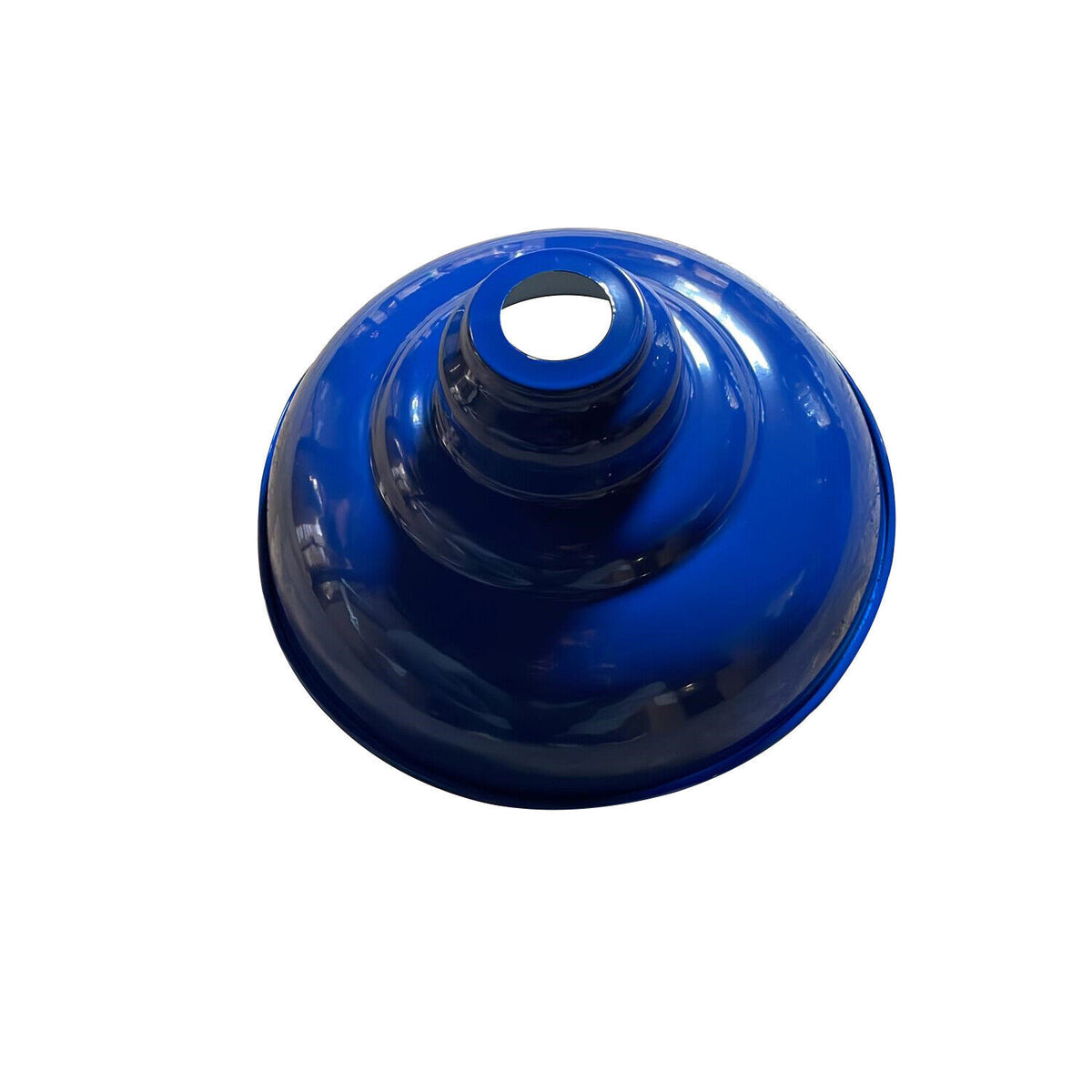 Gloss Metal Lamp Shade 32 cm – Easy Fit, 13 Colours - Navy Blue, Single, 32 cm, Shade Only