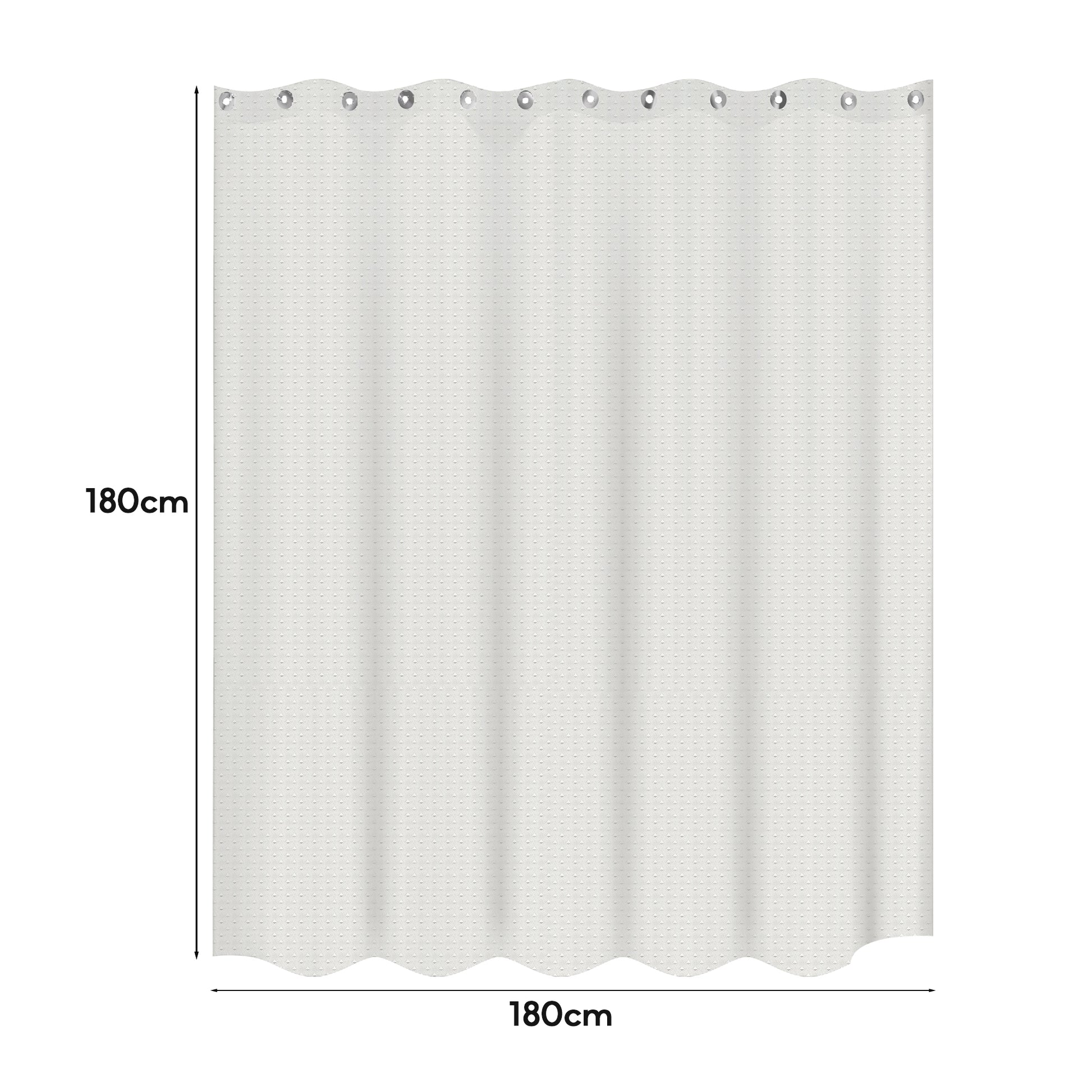 Extra long clear shower curtain for wet rooms
