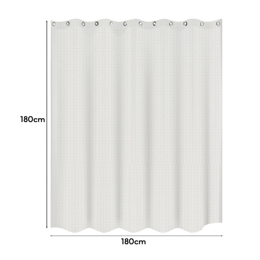 Extra long clear shower curtain for wet rooms