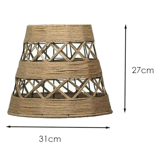 Hemp Rope Basket Lamp Shade 31 cm – Easy Fit with Reducer Ring - photo 2