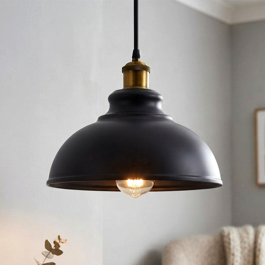 Brass Pendant Light – 25+ Metal Domes, Barn & Flat Shades, E27 - photo 2