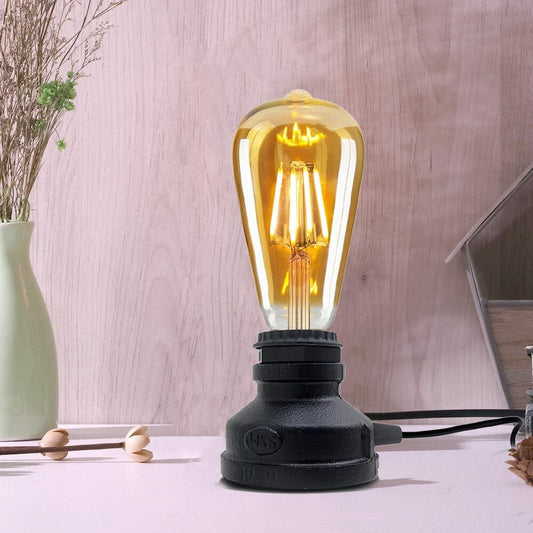 Industrial-Style Lamp Retro Water Pipe Design with 1.5m UK Cable - photo 2