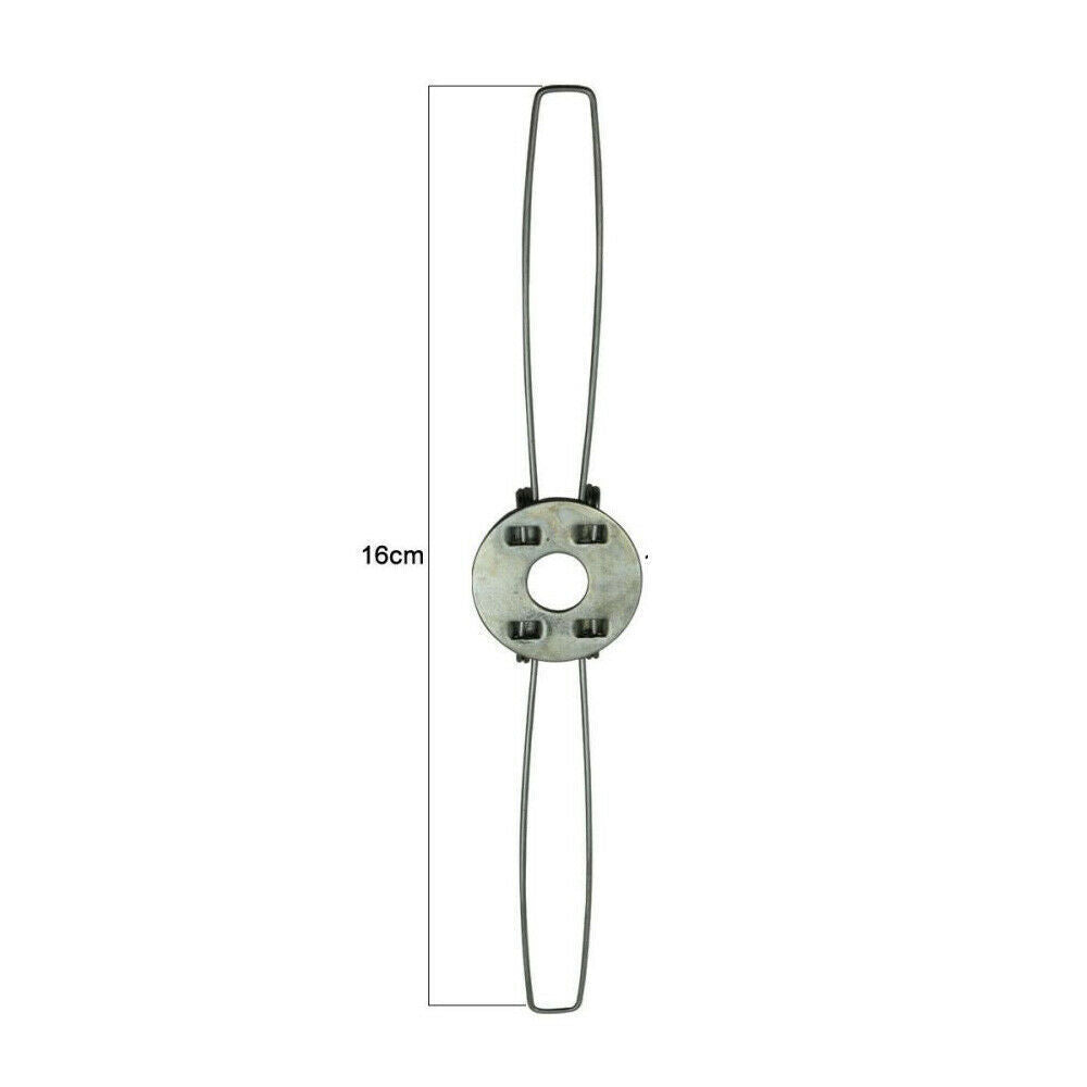 2-Arm Spring Clip Shade Retainer – 100, 120 or 160 mm - 160 mm, Standard, Single
