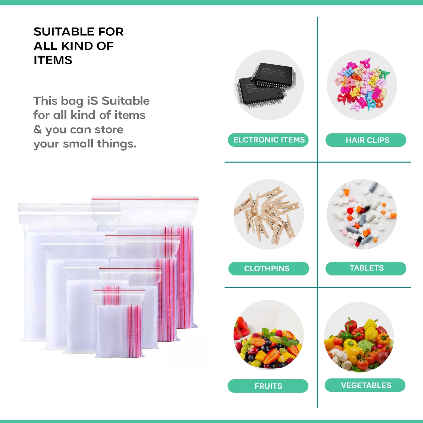 clear plastic poly bags