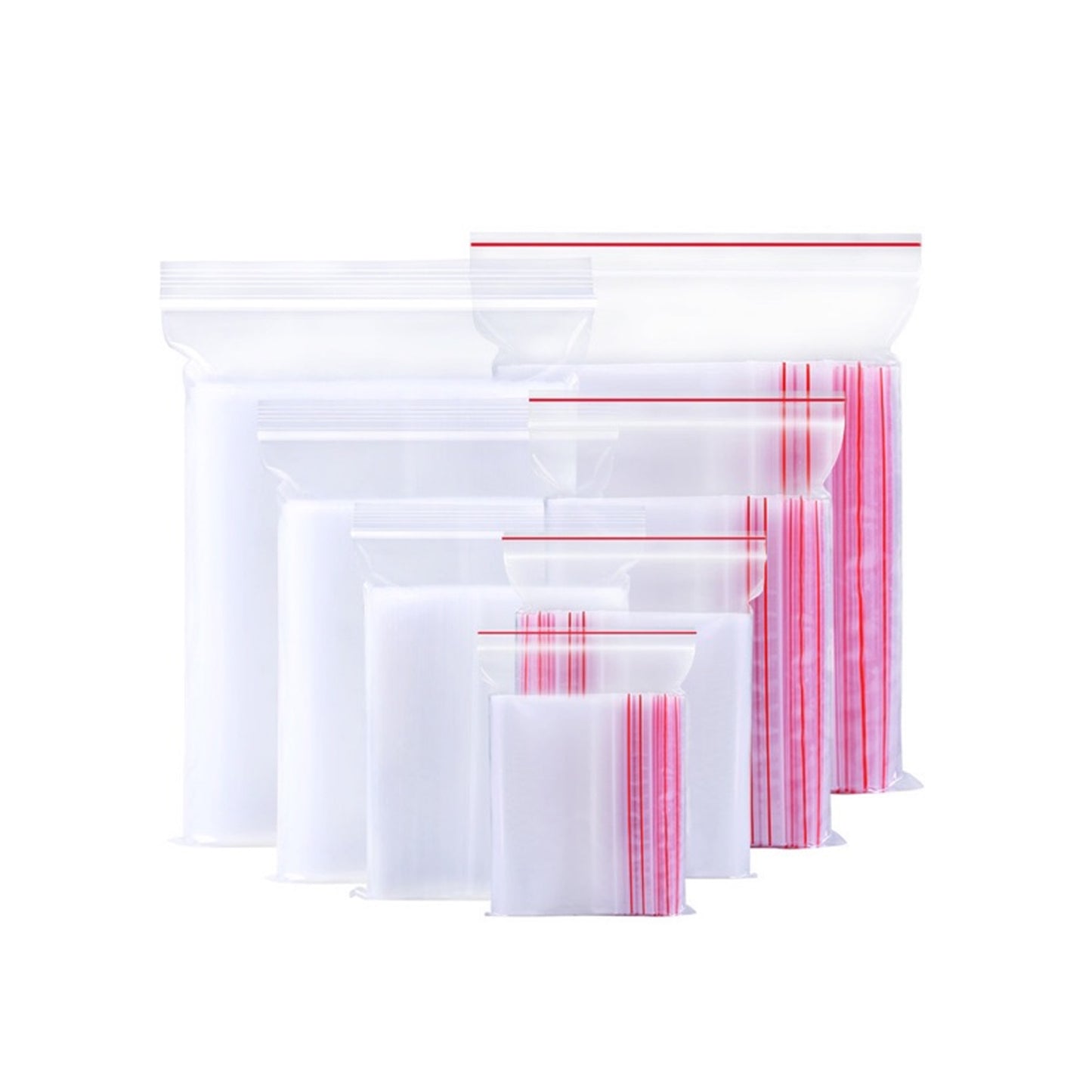 clear plastic zip bags
