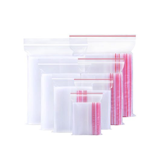 clear plastic zip bags