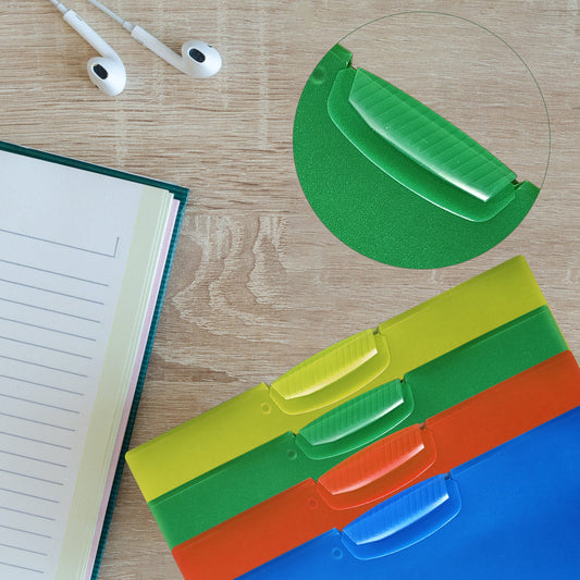 A4 Swing Clip Report Covers – Pack of 4, Blue, Green, Orange or Yellow - photo 2