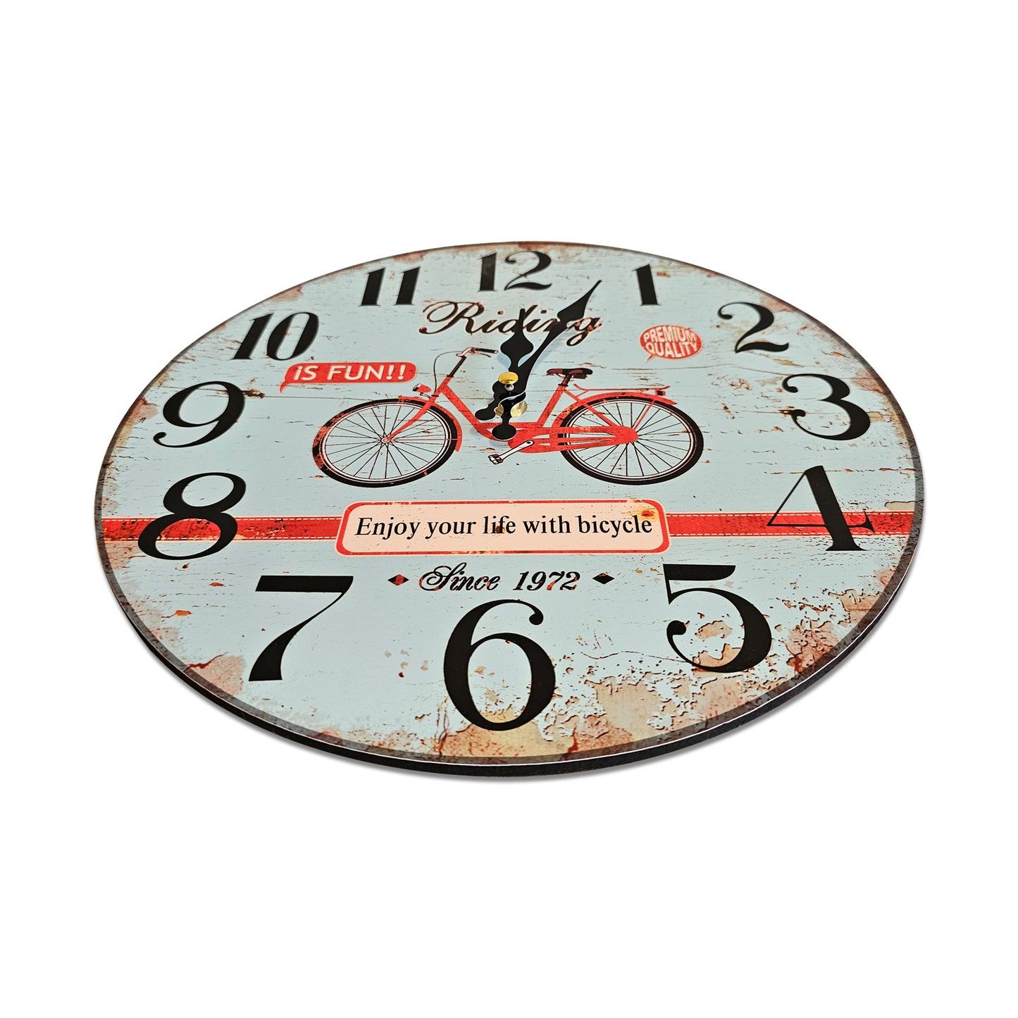 Bicycle Silent Wall Clock
