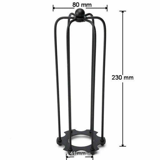 Long Tube Cage Lamp Shade 23 cm – Easy Fit, 10 Colours - photo 2