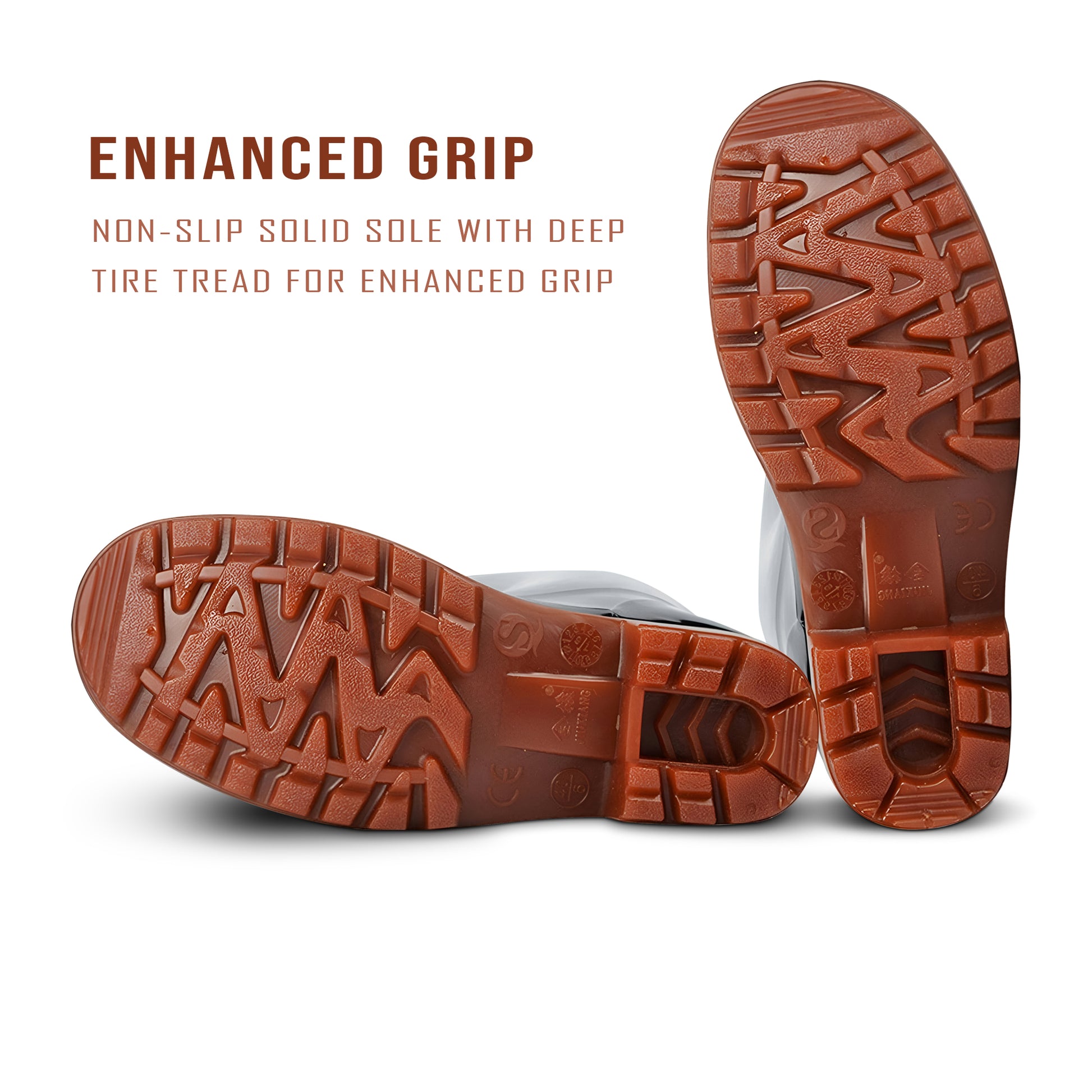 Men's safety boots, rugged and protective