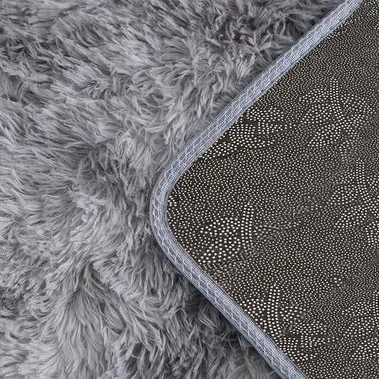 Fluffy Microfibre Door Mat – 50 x 80 cm, Non-Slip, Grey, Beige or Pink - photo 2