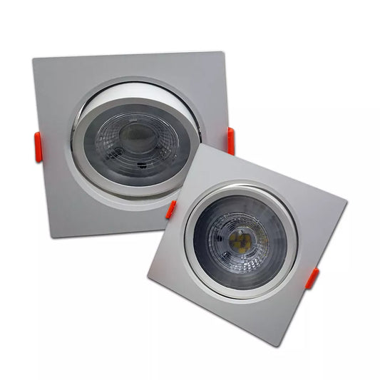 Square Tilt Recessed LED Downlight 3W – White, Adjustable - photo 2