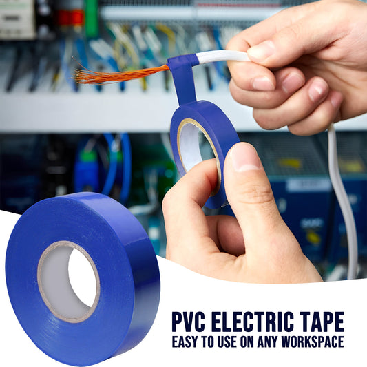 PVC Electrical Insulation Tape, 10 Rolls – 17 mm x 9 m, Red, White or Blue - photo 2
