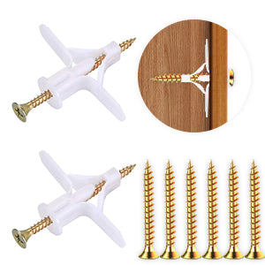 Plastic Anchor with Screw Wall Plug Aircraft shape ~1195