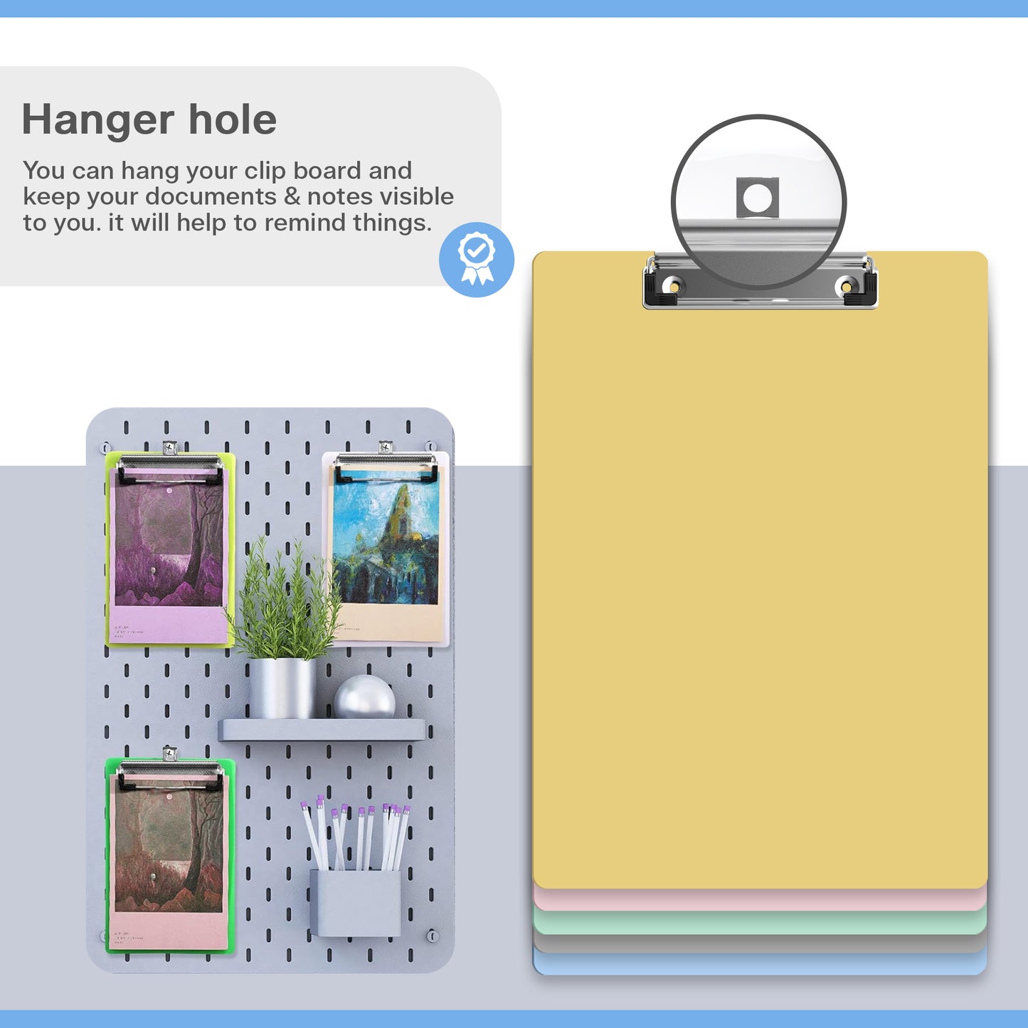 Plastic Clear Clipboard Writing Pad