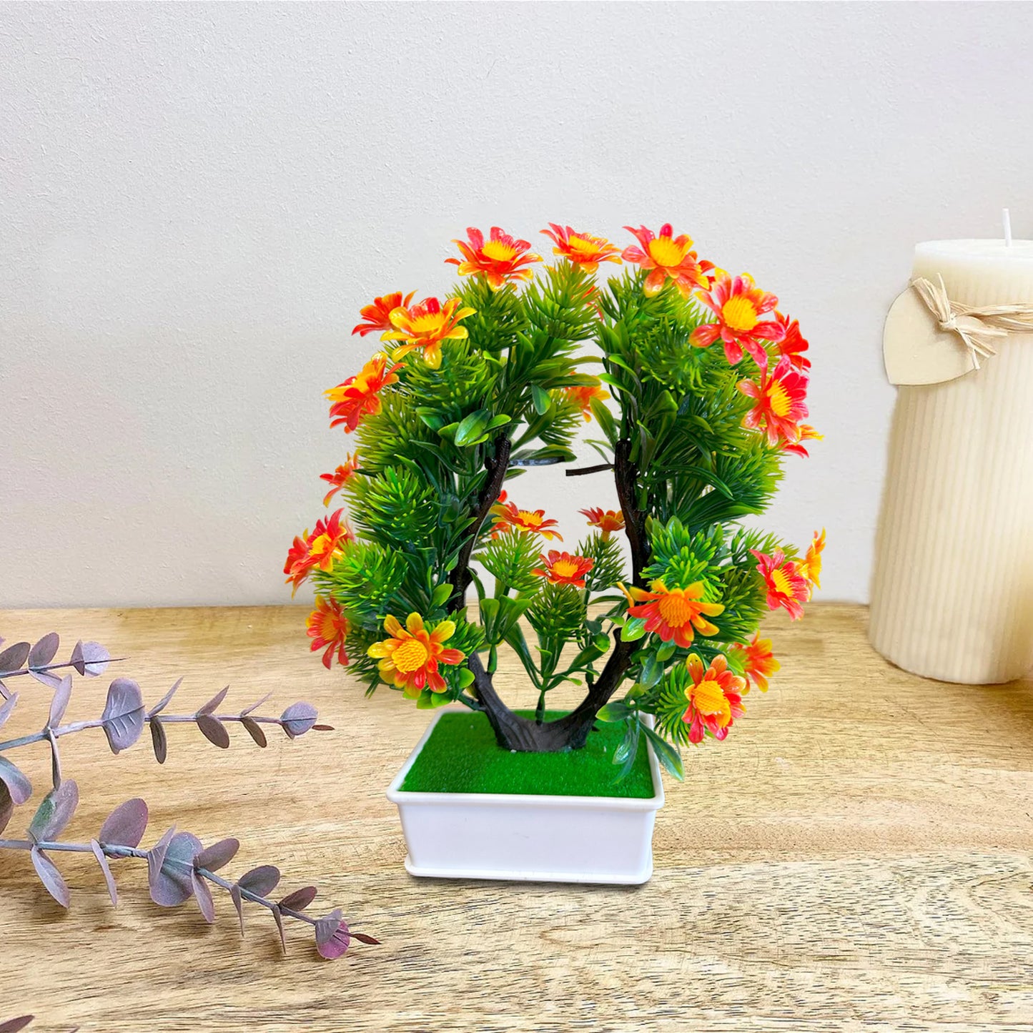 plastic flowers with stems