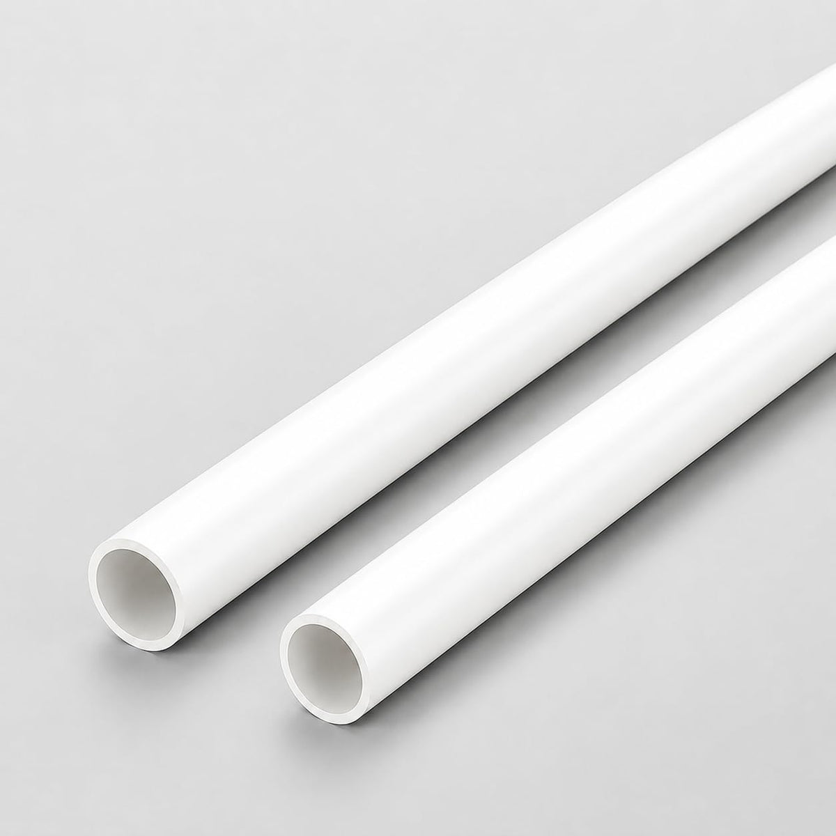 20 mm White uPVC Pipe, 2 m Length – Push-Fit, 1 or 2 Pipes - 2 Pipes, White