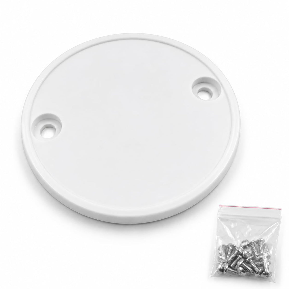 PVC Conduit Box Lid with Screws - Pack of 10
