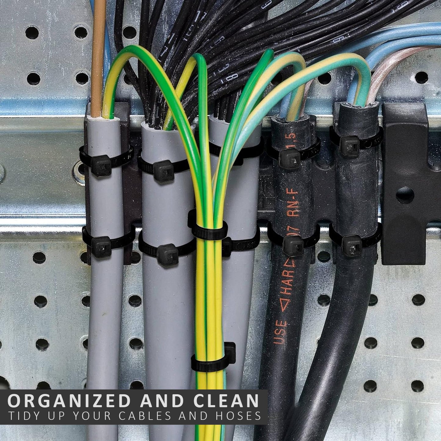 Plastic cable anchor for secure wire placement