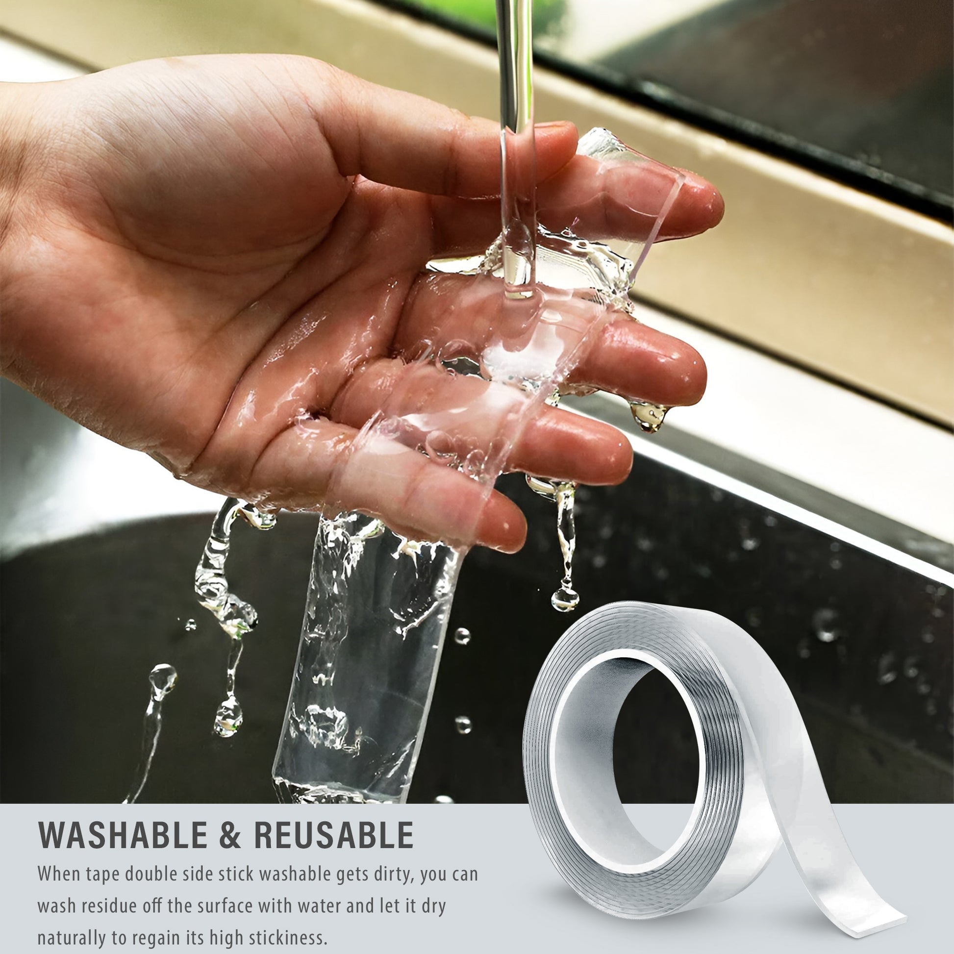 removable tape double-sided