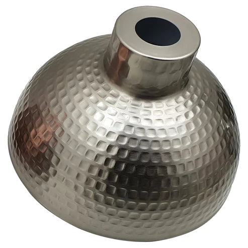 Hammered Dome Lamp Shade 26 cm – Easy Fit, 4 Metal Finishes - photo 17