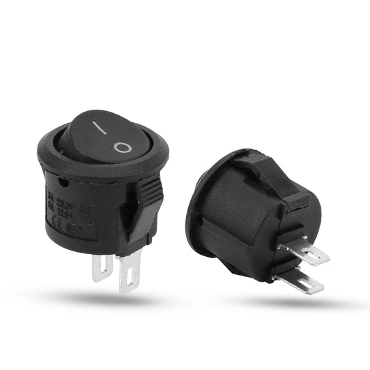 Round Rocker Switch ON/OFF SPST with Pre-Wired Leads - photo 3