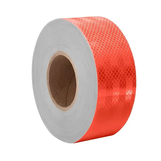 Reflective Safety Tape 5 cm x 25 m – Red & Silver, Red or Yellow - photo 2