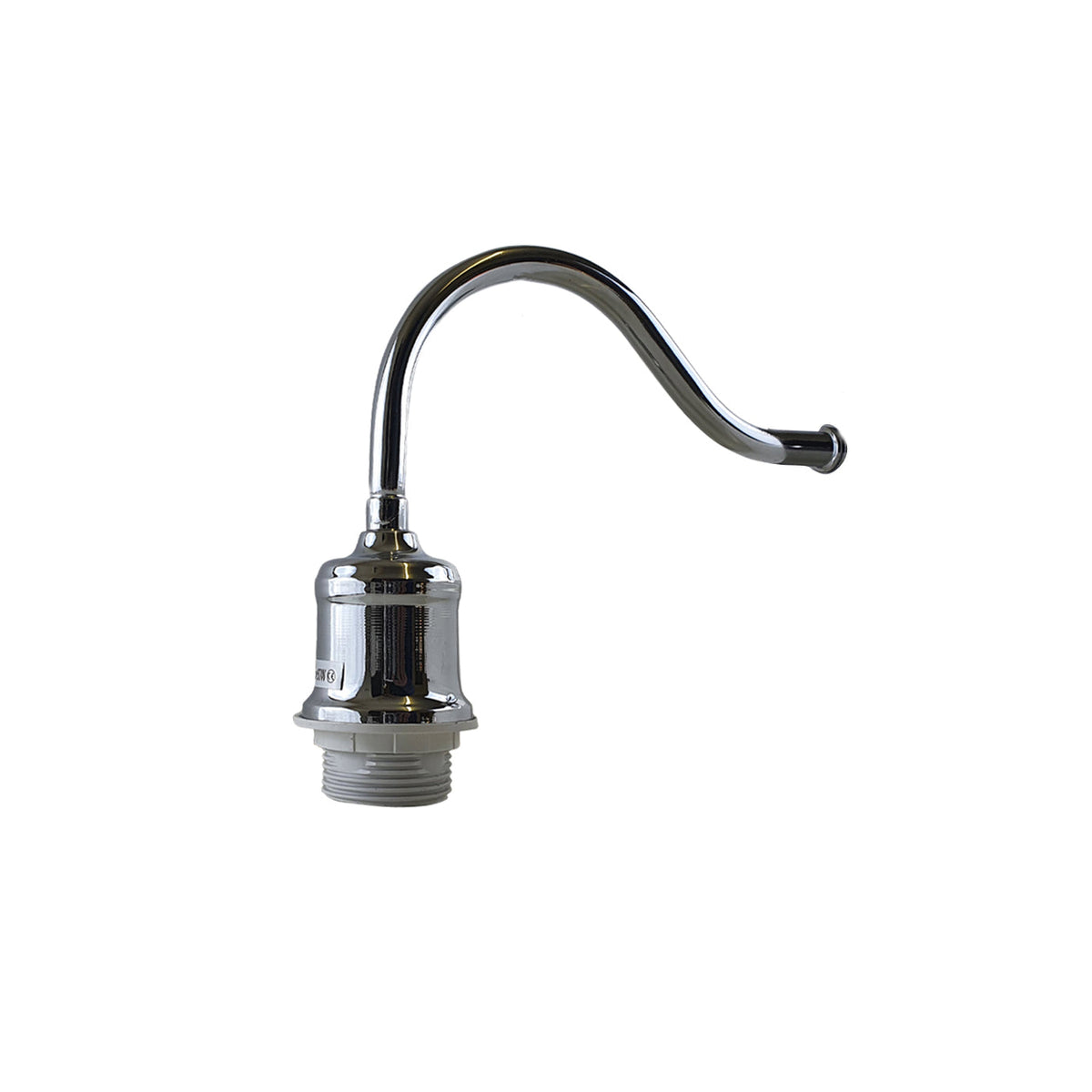 Swan Neck Wall Light Chrome with Shade – E27 - Chrome, No Shade, Without Bulb