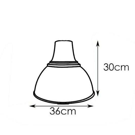 Warehouse Bell Lamp Shade 36 cm – Black or Yellow - photo 2