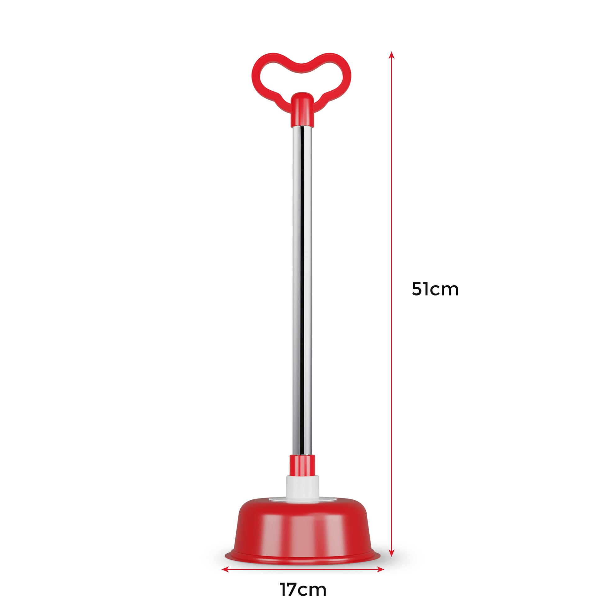 Shower plunger for quick drain clearing