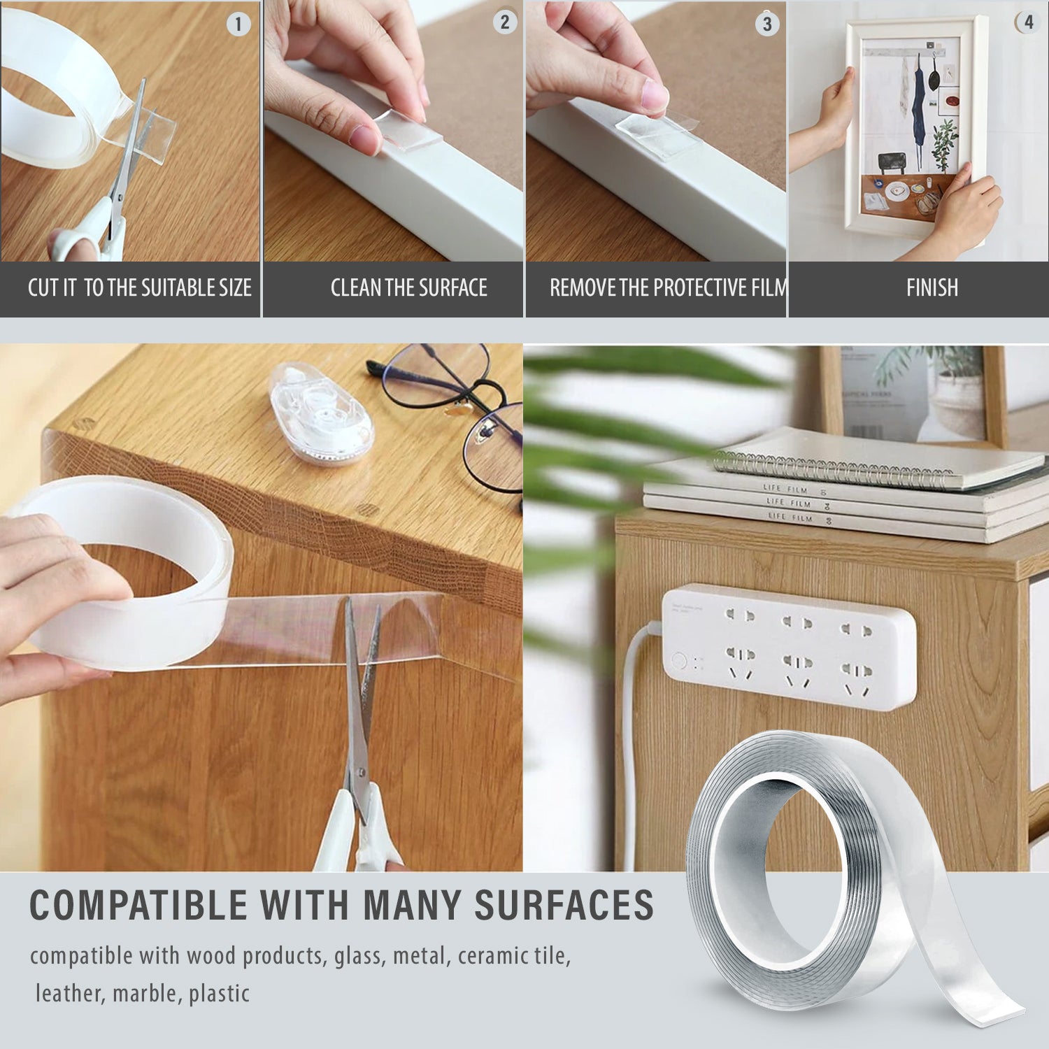 transparent strong tape